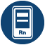 Icon illustration of a radon detector.
